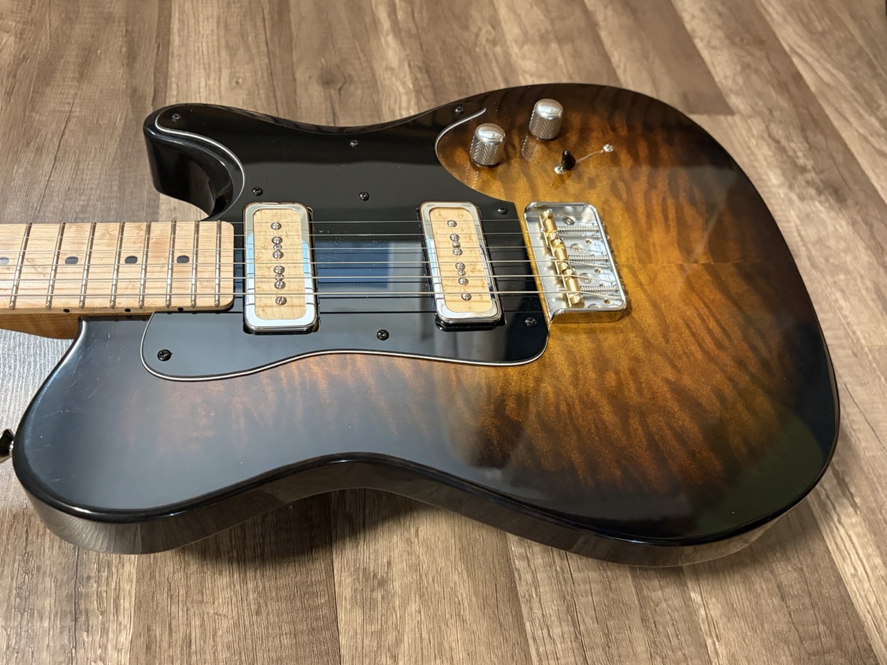 Quilted maple P90 Dorweiler build