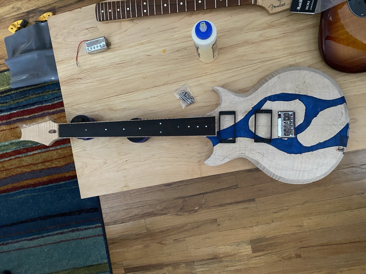 Resin work in progress on a Dorweiler build
